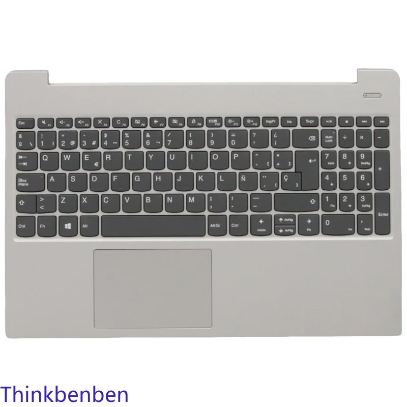 ES Spanish Grey Keyboard Upper Case Palmrest Shell Cover For Lenovo Ideapad S340 15 15IWL 15IML 15API 15IIL 5CB0S18672