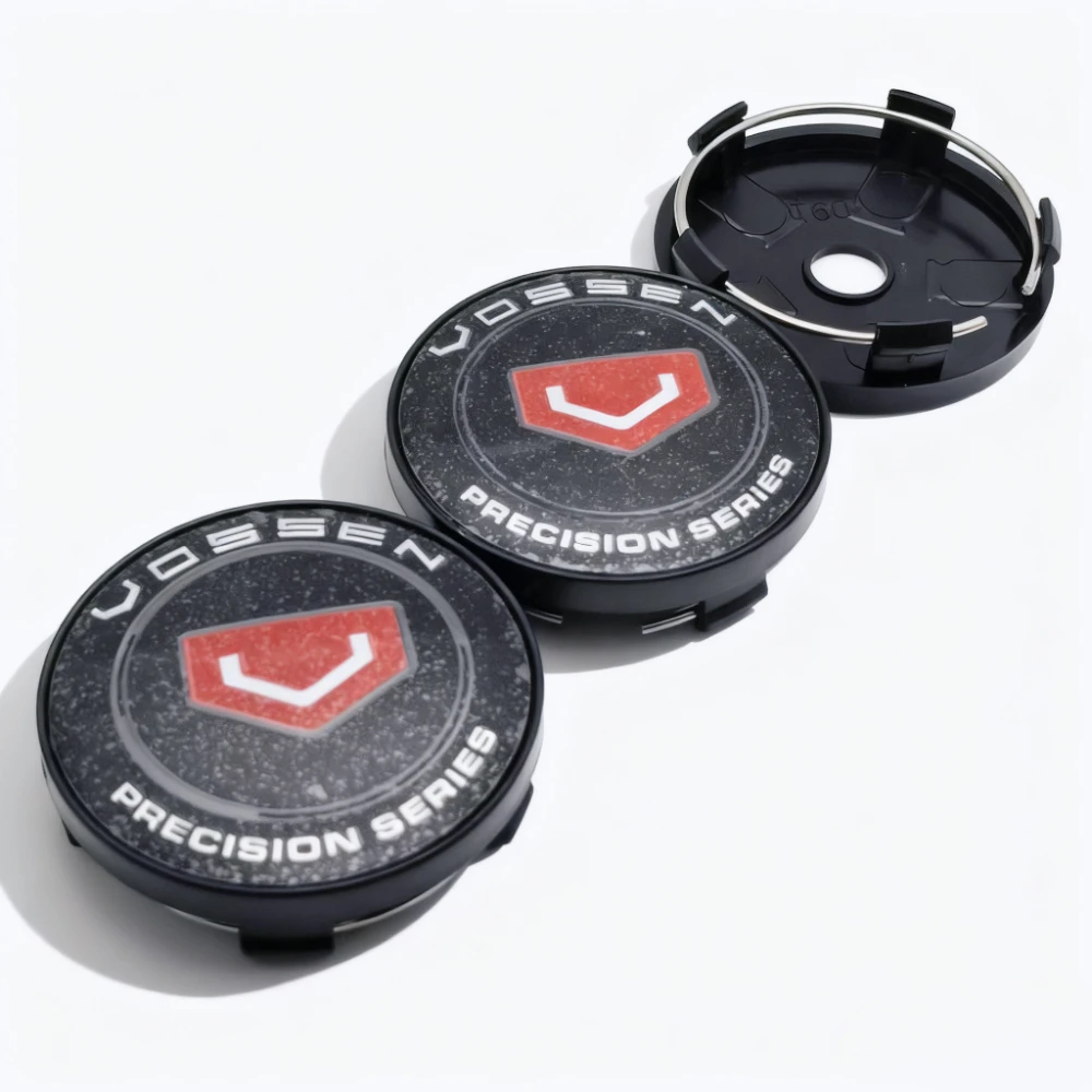 4pcs Vossen Logo Emblem Car Wheel Center Caps 60MM 56MM Wheels Hub Dustproof Cap Rim Hubcaps Dust Cover Replace Car Accessories