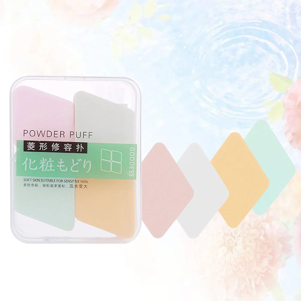 1Set Diamant Make-Up Schwamm Puff Weiche Elastische Puff für Flüssigkeit Pulver Creme Foundation Nass Trocken Gesichts Make-Up-Tool