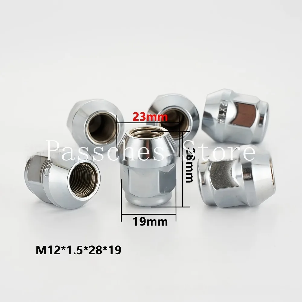 94500716DC Wheel Lug Nuts Hub Screws for Buick Series M12x1.5 Hex 19mm Thickness 28mm