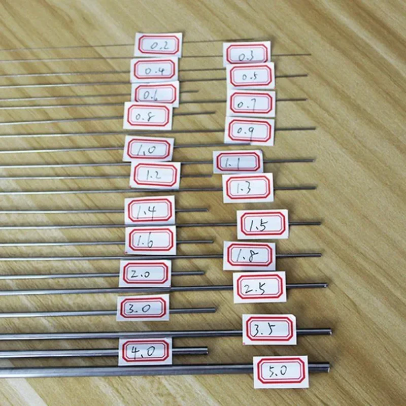 Length 500mm 304 Stainless Steel Spring Bar Dia 0.2/0.3/0.4/0.5/0.8/0.9/1.0~5mm Hard Steel Wire Straight Elastic Steel Round Rod