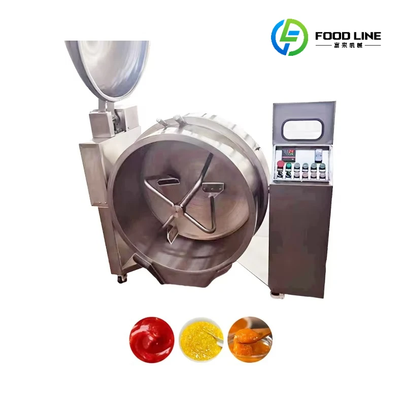 Automatic Planetary Stirring Pot Industrial Cooking Mixer Electric Thermal Oil Heating Double Jacketed Kettle Customized