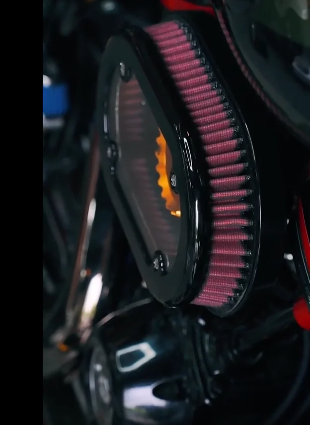 New HD Touring Softail PB Style Motorcycle Air Intakes See-Through Air Cleaner Catch Can Model Oil Filter Air-Oil Separator
