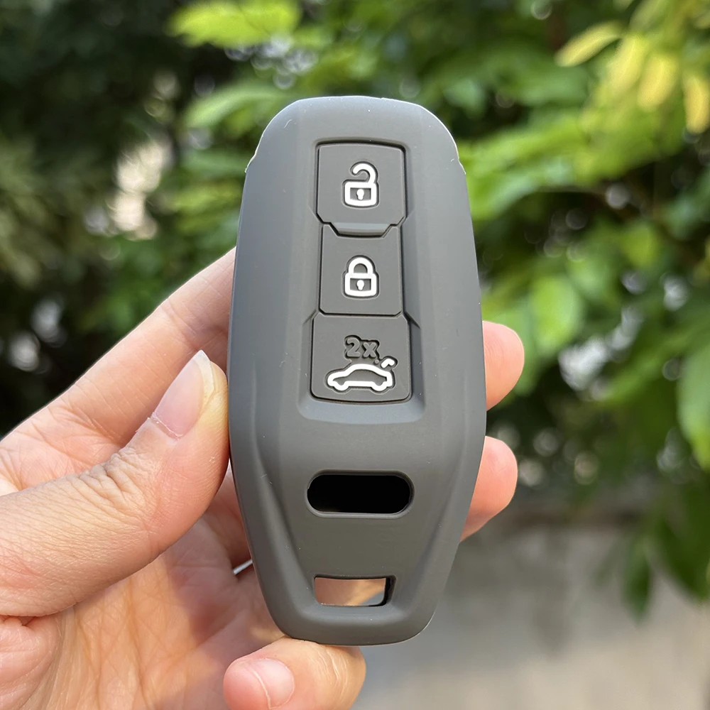 For Audi A5L Q6L E-tron A5 2025 Q5 Q6 A6 2025 2026 A6L A3 Silicone Car Key Cover Case Keychain Holder Wallet Fob Accessories - view 3