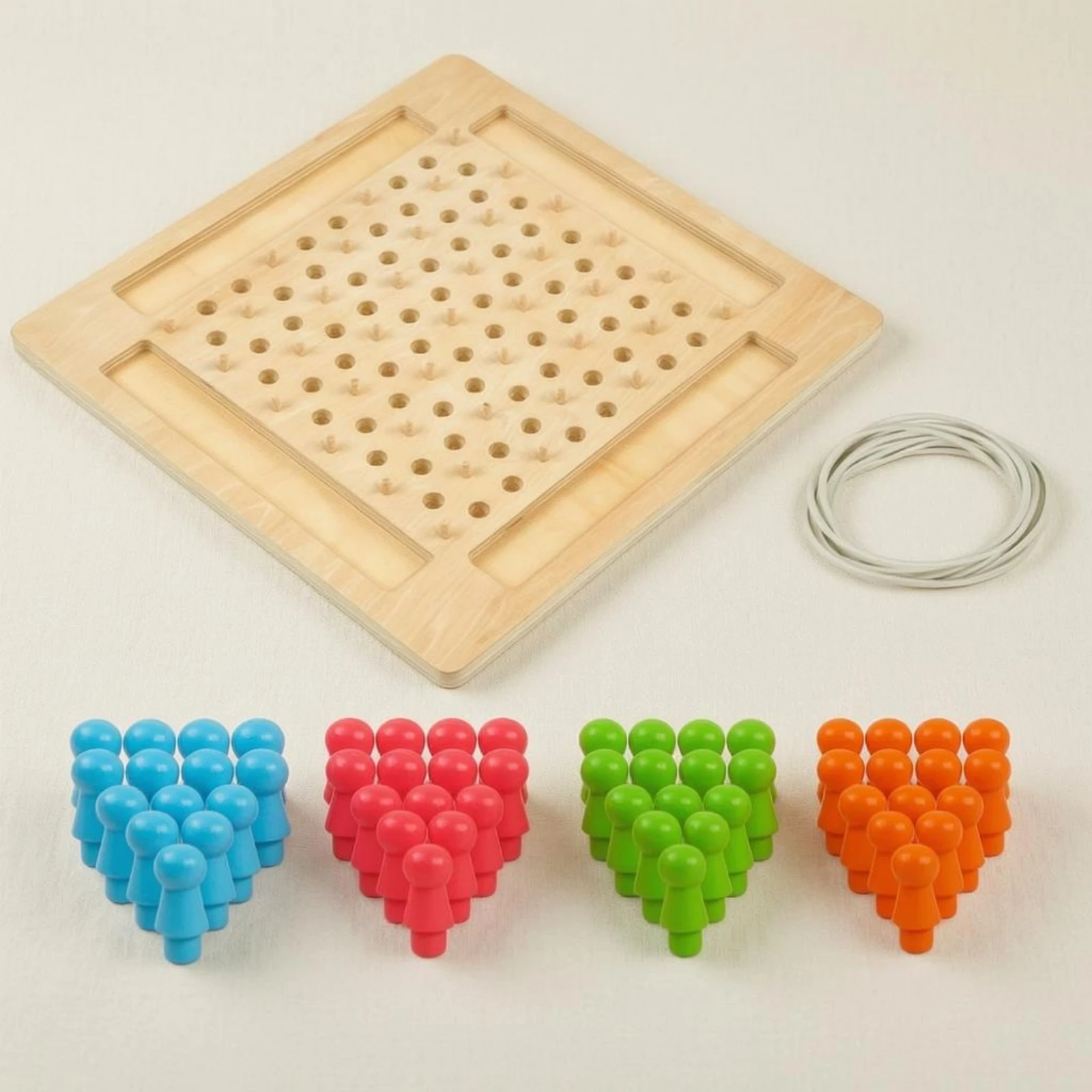 木製三角ペグボードゲームポータブル三角ペグパズルクラシックデスクトップ頭脳体操おもちゃ子供用教育用品