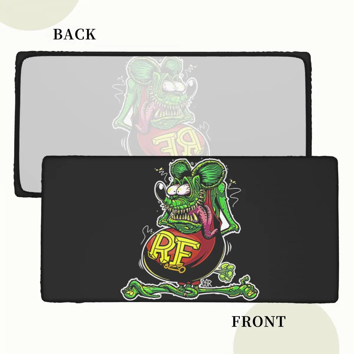 Bootleg Rat Fink Custom Rectangular Tablecloth Oilproof Table Cover for Dining Events Table Cloth