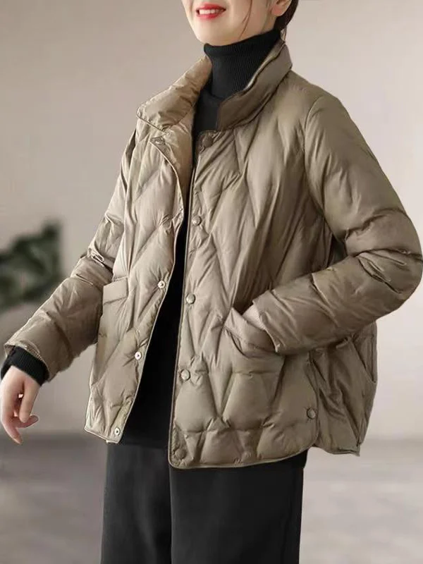 

Утепленное хлопковое пальто Thiened с воротником-стойкой для женщин, зимнее, теплое, пушистое, на хлопковой подкладке, больших размеров, стройнящее фигуру