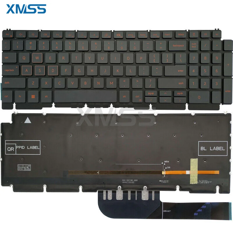 

Новая клавиатура для ноутбука DELL G15 5510 5511 5515 5520 с подсветкой 0H4XRJ