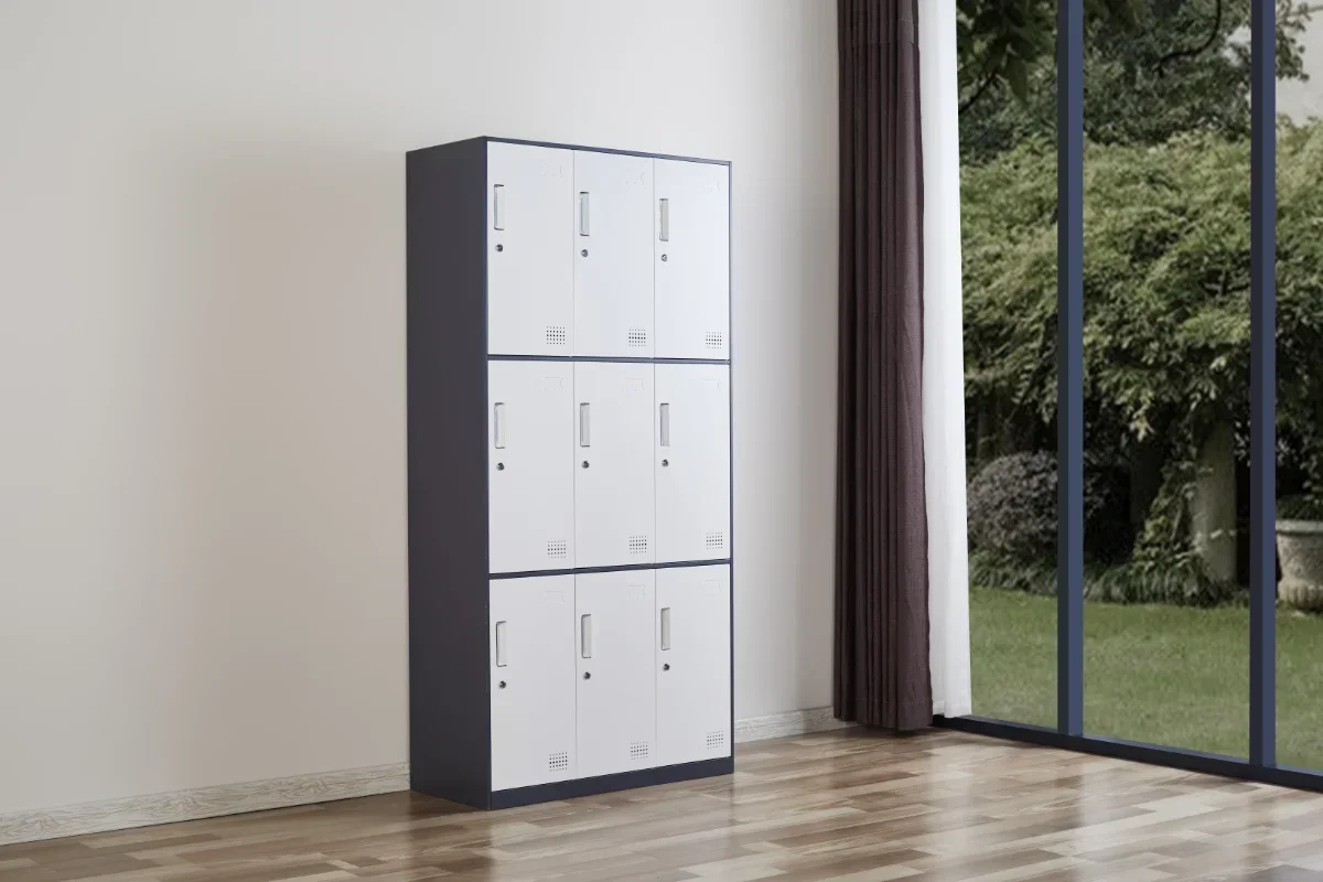 

For Gym KD Structure Locker Metal 9 Door Steel Clothes Locker