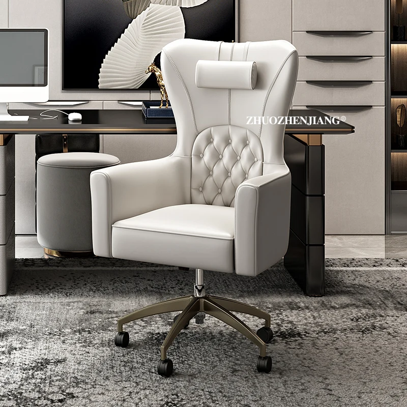 

Italian light luxury high-end boss chair, study office chair, postmodern minimalist lifting swivel chair, computer chair