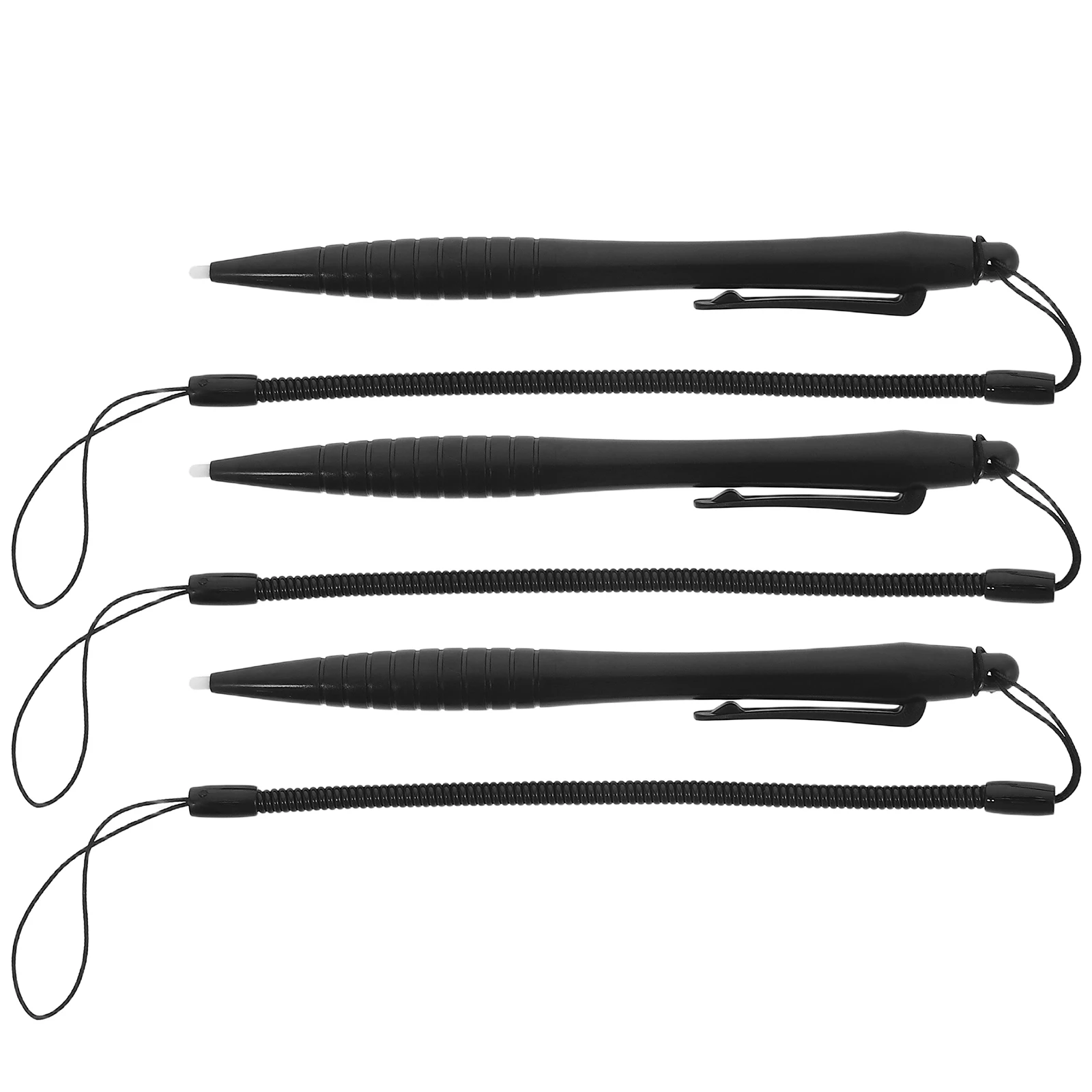 

3pcs Resistive Screen Stylus Pen Tablet Precision Touch Lost Lanyard Spring Rope Stylus Holder Scratch Proof