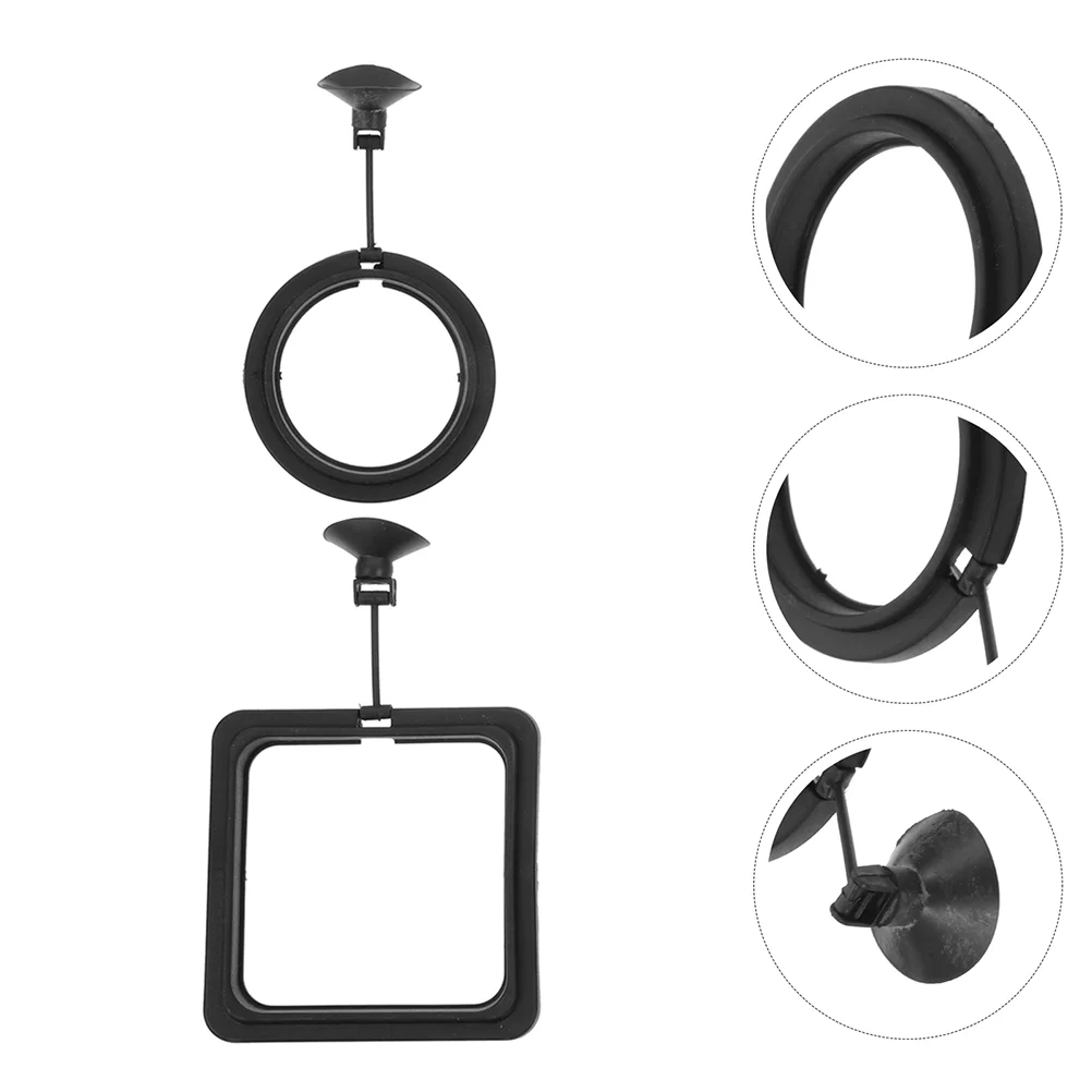 

2Pcs Floating Food Rings Reusable Fish Feeder for Aquarium Tank Accessories Small Supplies Easy Installation