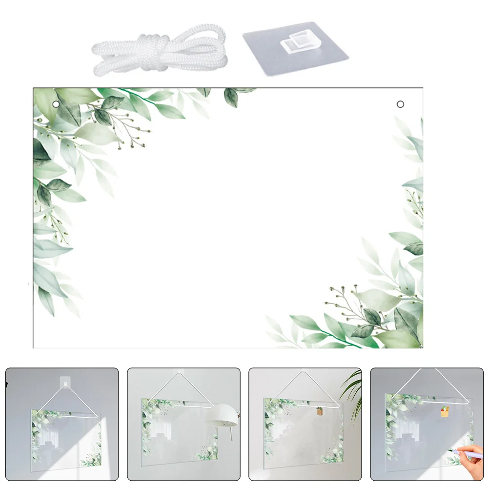 Writing Board Blank Planning Whiteboard Acrylic Write Board Dry Erase Board Message Board