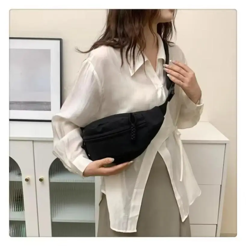 1 قطعة جديدة عصرية كروسبودي حقيبة الصيف الرياضة حقيبة الصدر Niche متعددة الاستخدامات قماش حقيبة غير رسمية للنساء #3