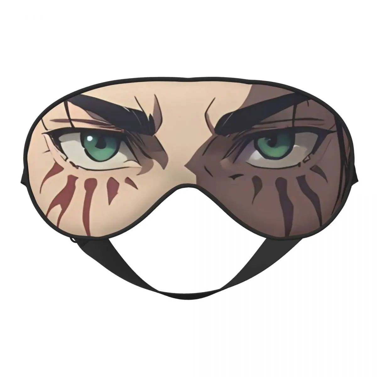 

T-Titans Soft Travel Eye Mask Double Side Blindfold Adjustable Cartoon Movie Terrifying Giant Block Out Light Eye Patch