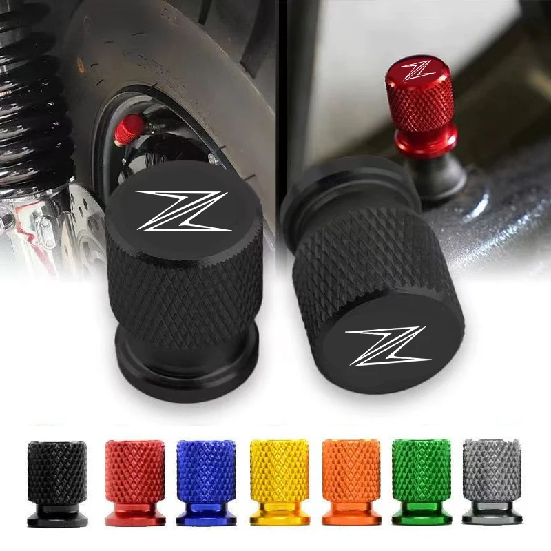 

2PCS For KAWASAKI New Z400 Z900 Z1000 Z800 Z750 Z300 Z650 Motorcycle Wheel Tire Valve Cover Cap Plug CNC Accessories