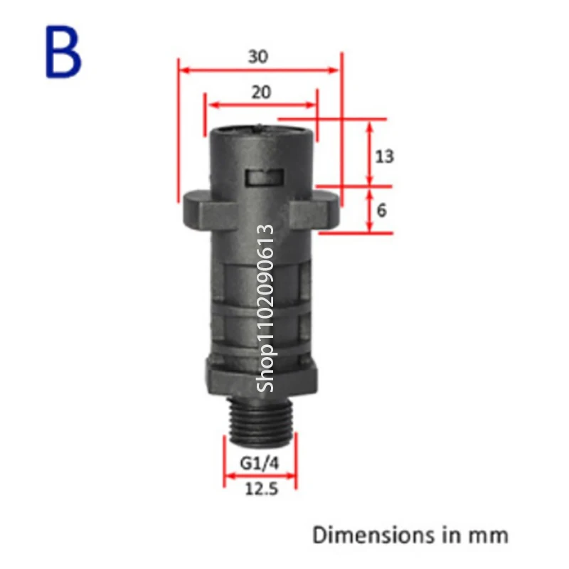 Foam Nozzle Snow Foam Lance Foam Cannon Adapter Plastic Bayonet Fitting for Karcher AR Bosch Sun Joe Sterwins Pressure Washer