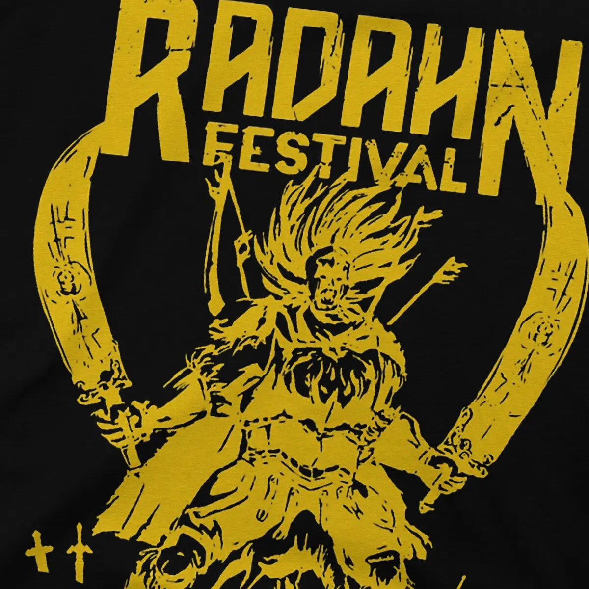 Herren T-Shirt Festival Radahn super reine Baumwolle T-Shirts Kurzarm dunkle Seelen T-Shirts o Hals Kleidung Grafik gedruckt