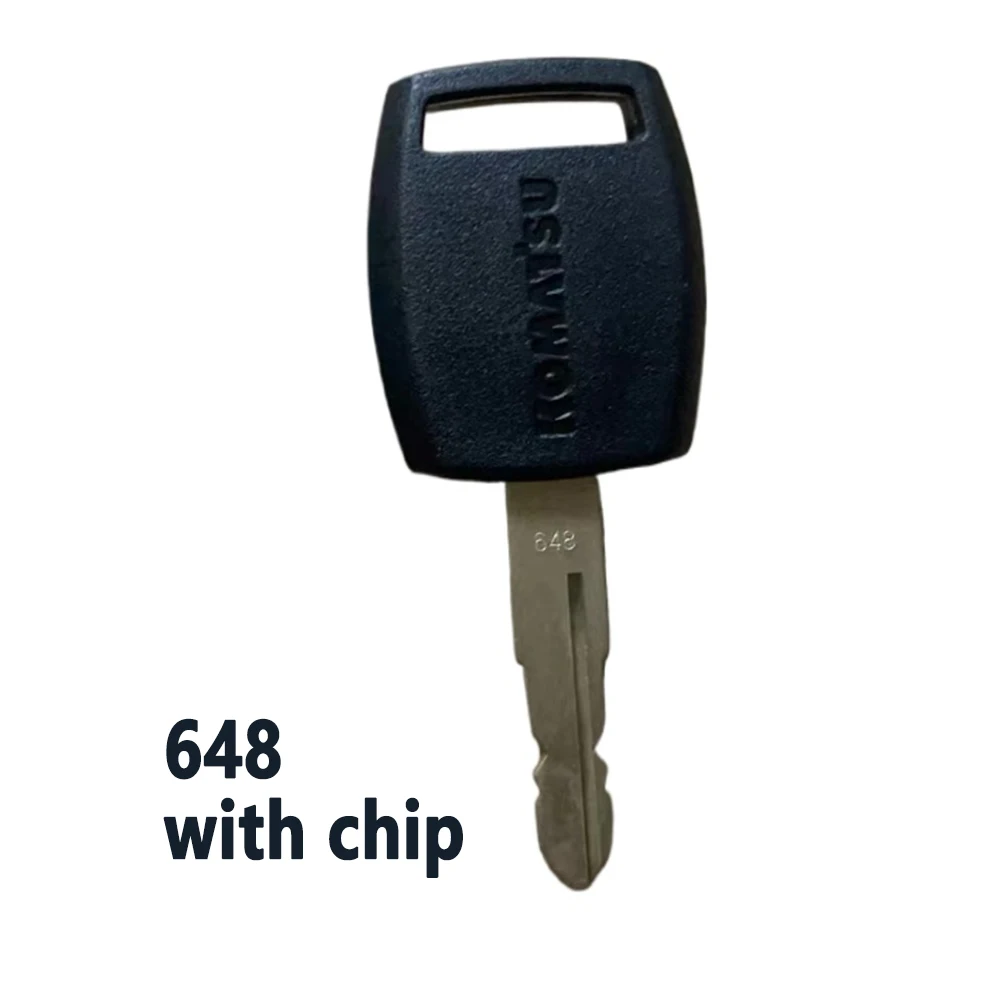 1pcs Excavator Ignition key 648 with chip For KOMATSU PC200 PC60 PC70 PC80 PC130 PC300 PC360 PC400 -5-6