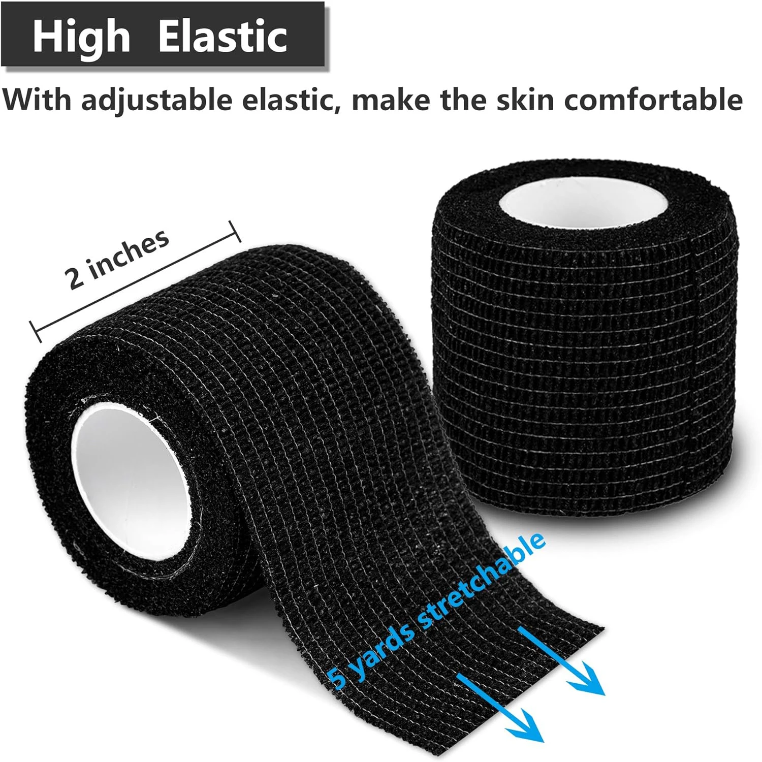 1/4/8/12/24/48 PCS Tattoo Grip Tape Bandage Cover Wraps Tapes Nonwoven Self Adhesive Finger Protection Tattoo Accessories