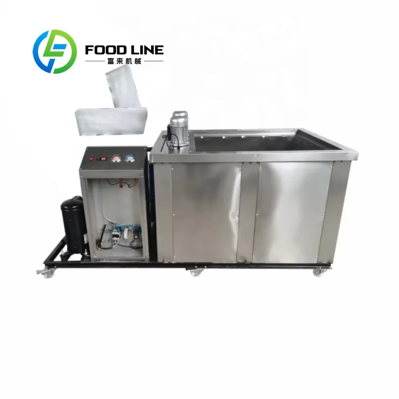 Customized Compressor Driven Industrial Ice Block Maker Commercial Ice Making Machine For Seafood Preservation Cold Storage