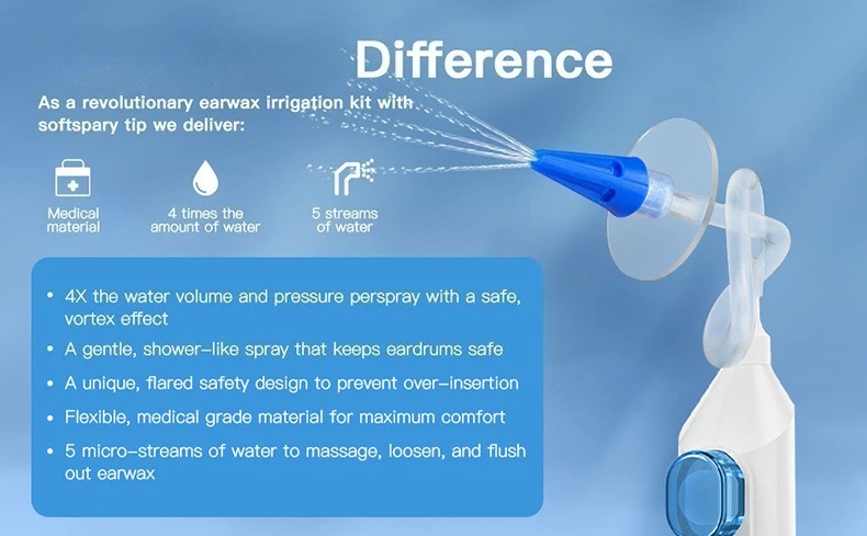 Ear Wax Removal Tool Irrigation Flushing System For Ear Cleaning_voghion.com