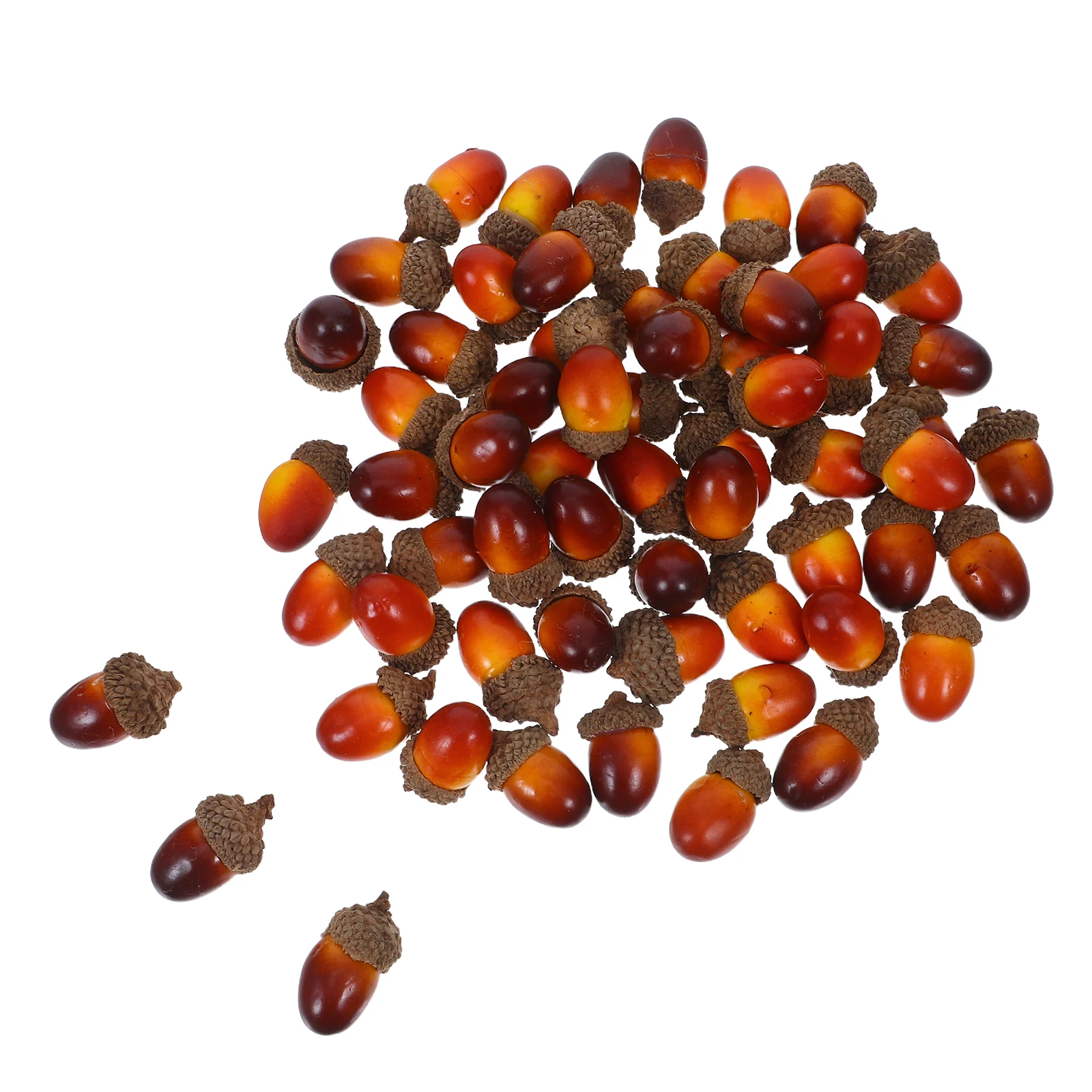 

60Pcs Artificial Acorns Realistic Foam Simulation Nut Decorations Fall Vase Filler DIY Crafts Home Kitchen Decor