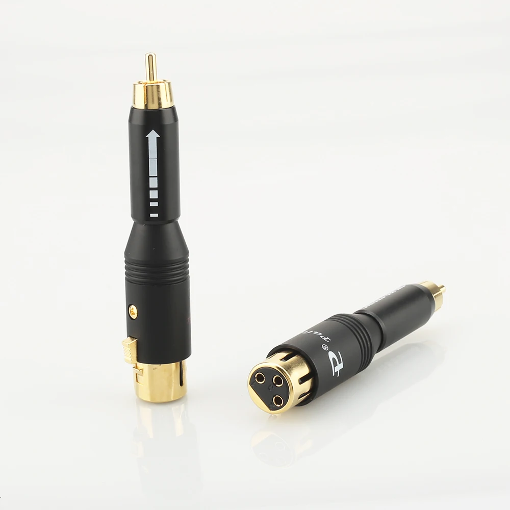 High Performacn Audio RCA Male To XLR Female Gold Plated Adapter Connector For Amplifier 2Male 2 Female