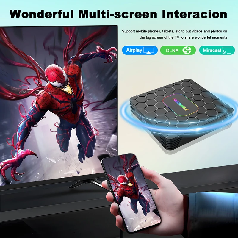 R69 Max Android 14 Smart TV Box Rockchip RK3528 Quad-core 8K HD Bluetooth5.0 Media Player Set-Top Box Suporte Google Netflix