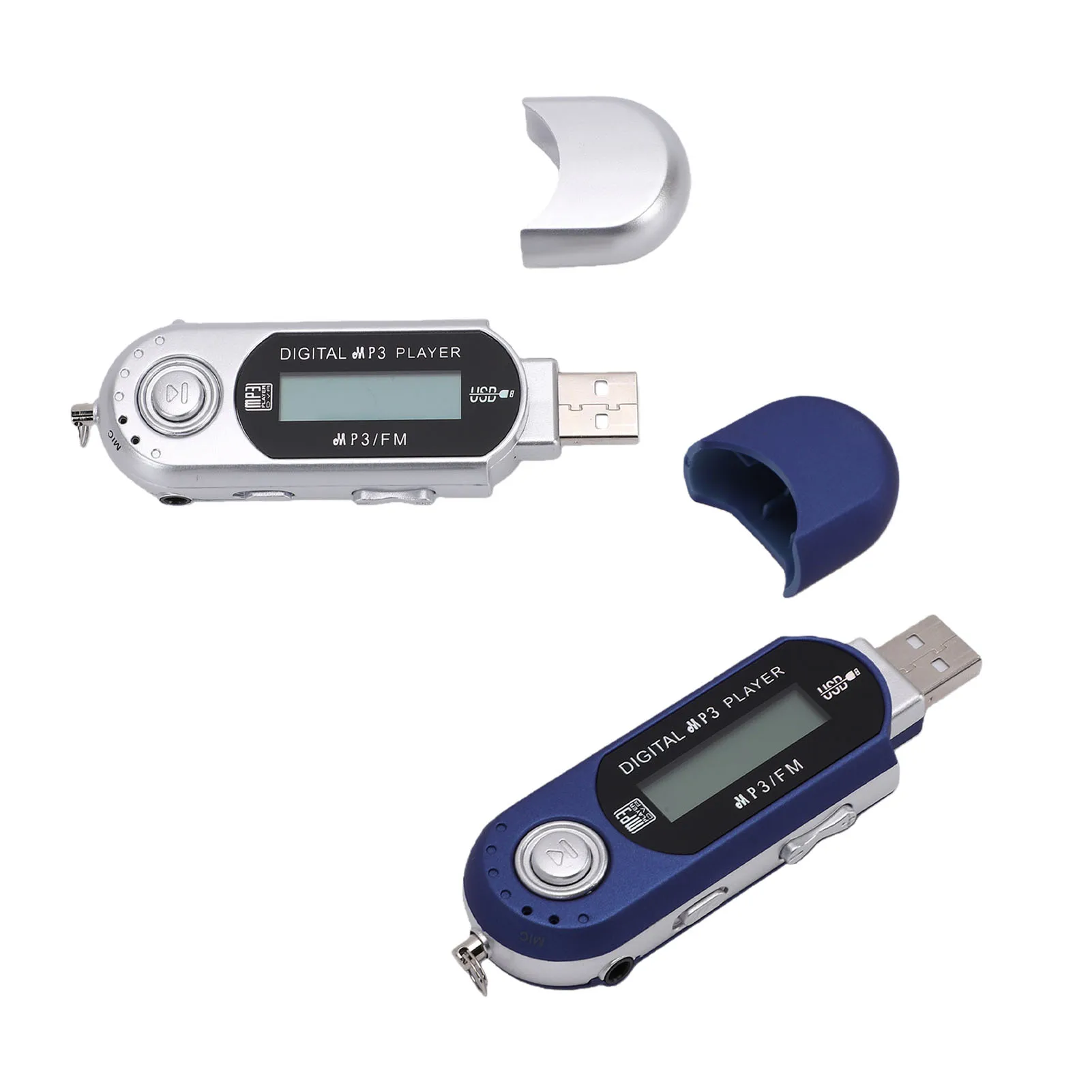 USB 2.0 MP3 Player Retro Digital Music Player with LCD Display Supports MP3 WMA Formats Auto Shutdown