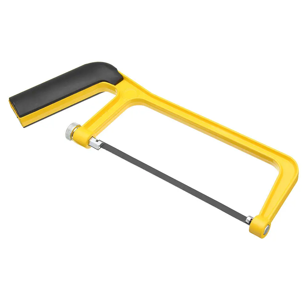 ALLSOME 6 Inch 150mm Saw Blade Plastic Handle Mini Saw Frame Hacksaw Rack for Woodworking HT2416-2417+