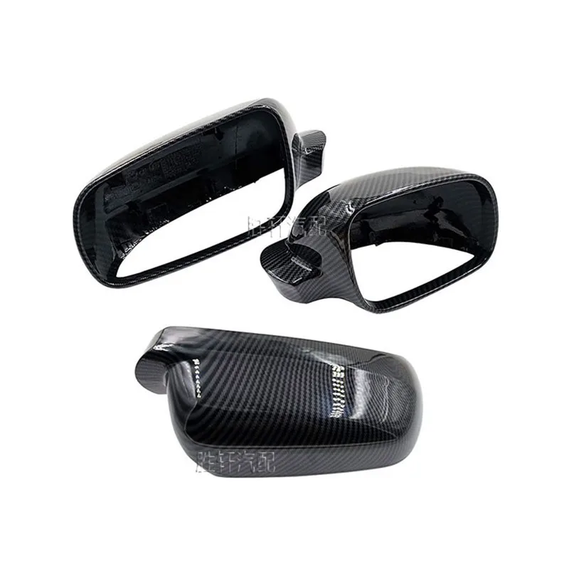 1 Pair Car Carbon Fiber Style Side Mirror Cover For VW Golf 4 MK4 Passat B5 Jetta MK4 Bora Rear View Mirror Housing Accessories