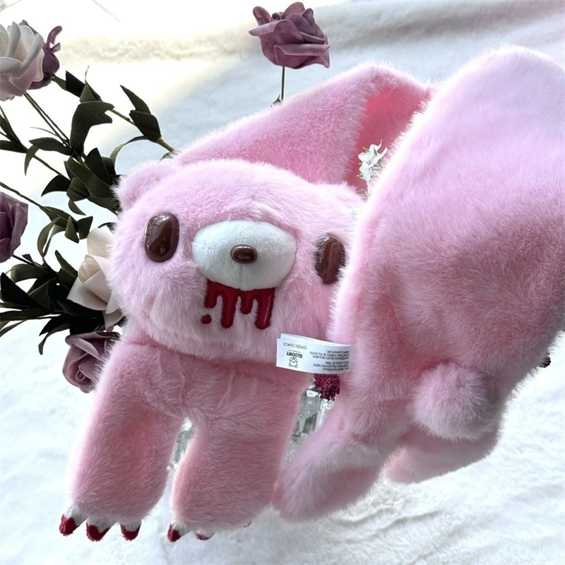 

Gloomybear жестокий медведь розовый маленький медвежонок плюшевый шарф милый аниме модный подарок на Рождество и Хэллоуин для ребенка