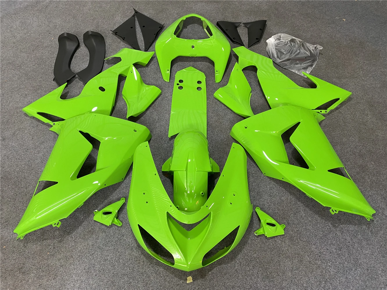 Motorcycle Fairing Kit fits to give ZX-10R 2006 2007 -10R 06 07 fairing green motorcycle housing