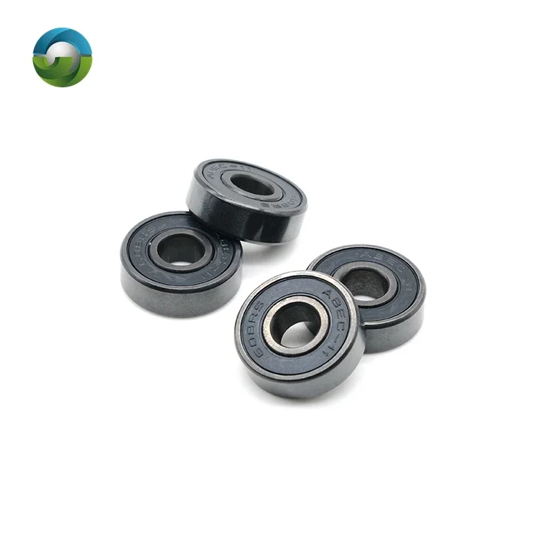 ABEC9 608 2RS Inline Roller Skate Wheel Bearing 608 RS Anti Rust Skateboard Ball Bearings 608RS BLACK Sealed 8x22x7 mm