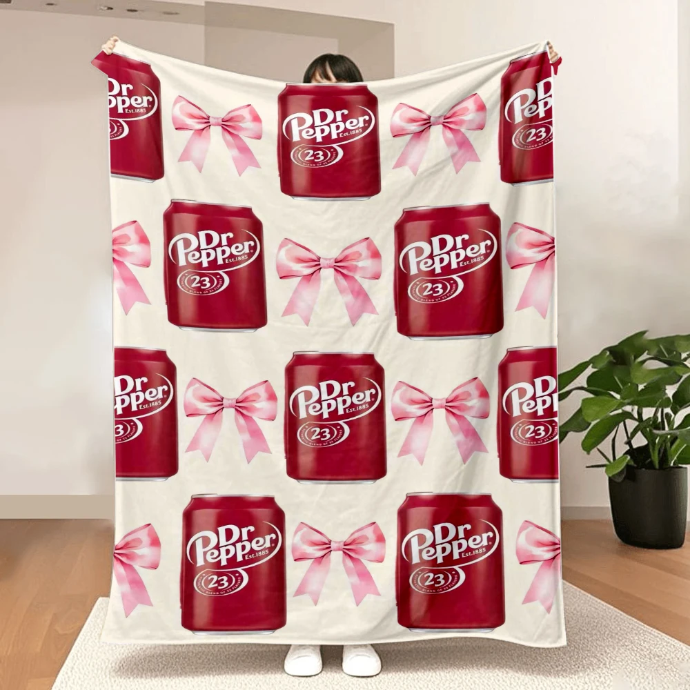 Unique Dr. Pepper Print blanket,Ultra-soft,Perfect for Sofa,Bed, Office,Travel- Machine Washable, Ideal Gift for Men and Women