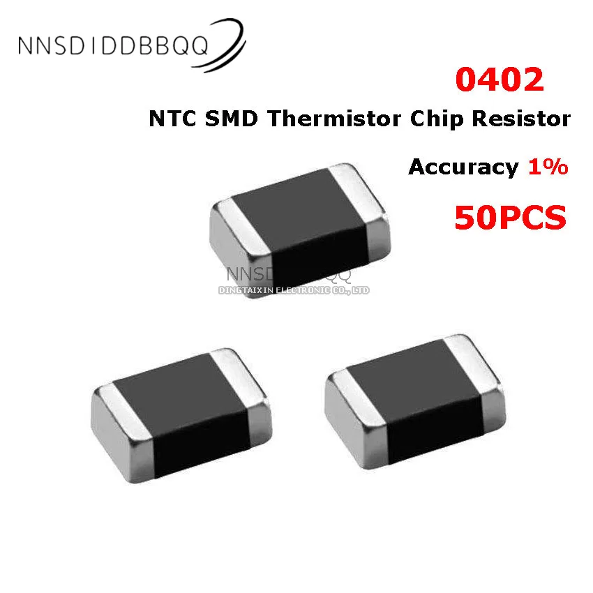 50PCS 0402 NTC SMD Thermistor Chip Resistor Accuracy 1% 10K B-3435 10K B-3450 10K B-3950 10K B-4050 Electronic Components