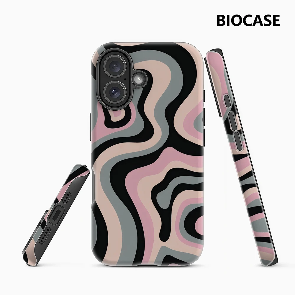 

Blush Swirl Phone Case for Magnetic Phone Case for IPhone 17 16 15 14 13 Pro Max Plus Single Double-layer Tough Case