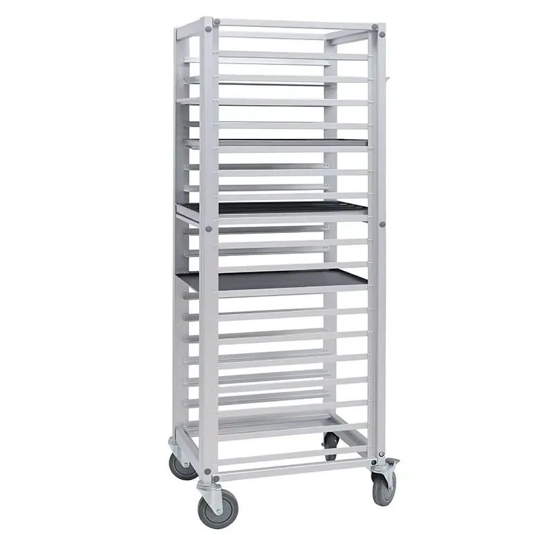 Custom Aluminum Bakery Display Rack Bread Cooling Tray Cart Fits 40x60cm Baking Pan