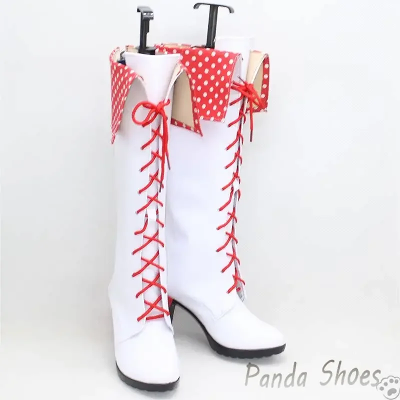 أحذية تنكرية من Game Rebellion Amami Haruka أزياء أنيمي كوس كوميك التأثيرية أحذية الدعامة لحفلات الهالوين