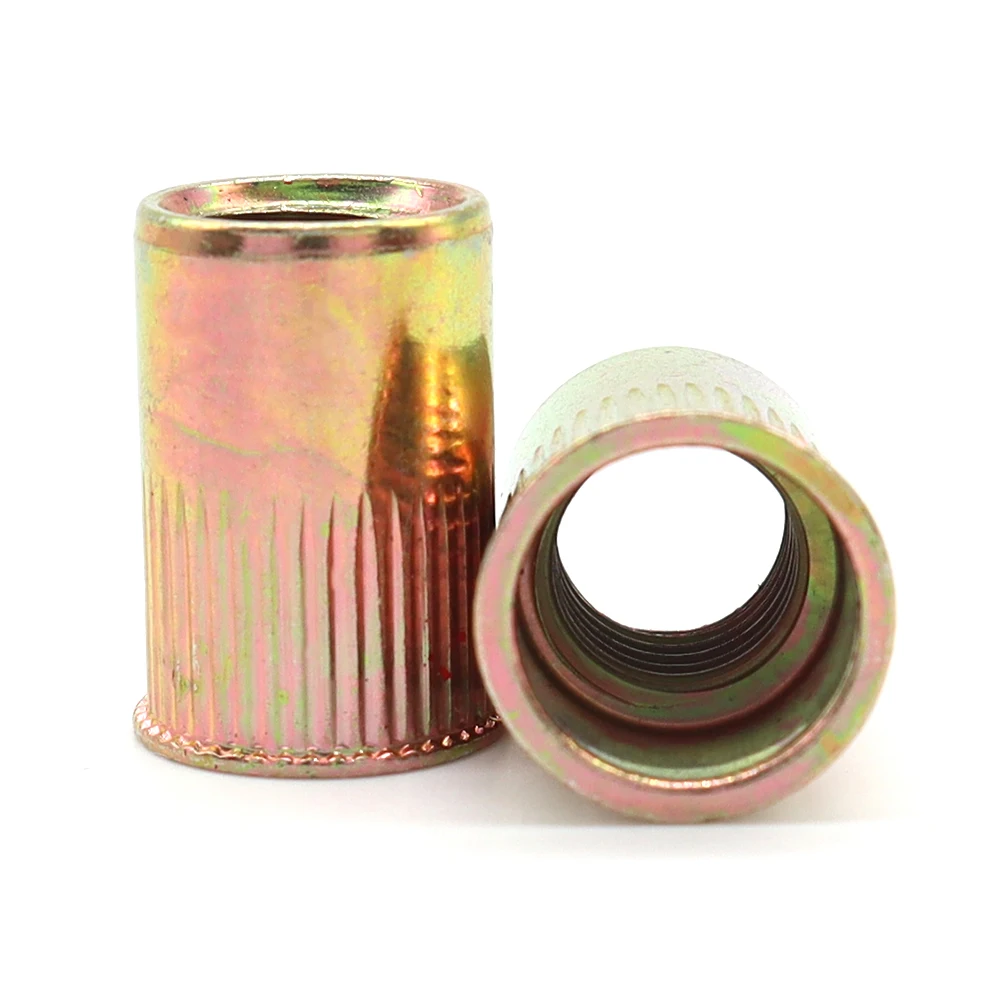 Dado per rivetti in acciaio inossidabile di vendita caldo M3 5000 pz/scatola Piccola testa svasata a strisce di colore zincato finitura ossido nero metrico