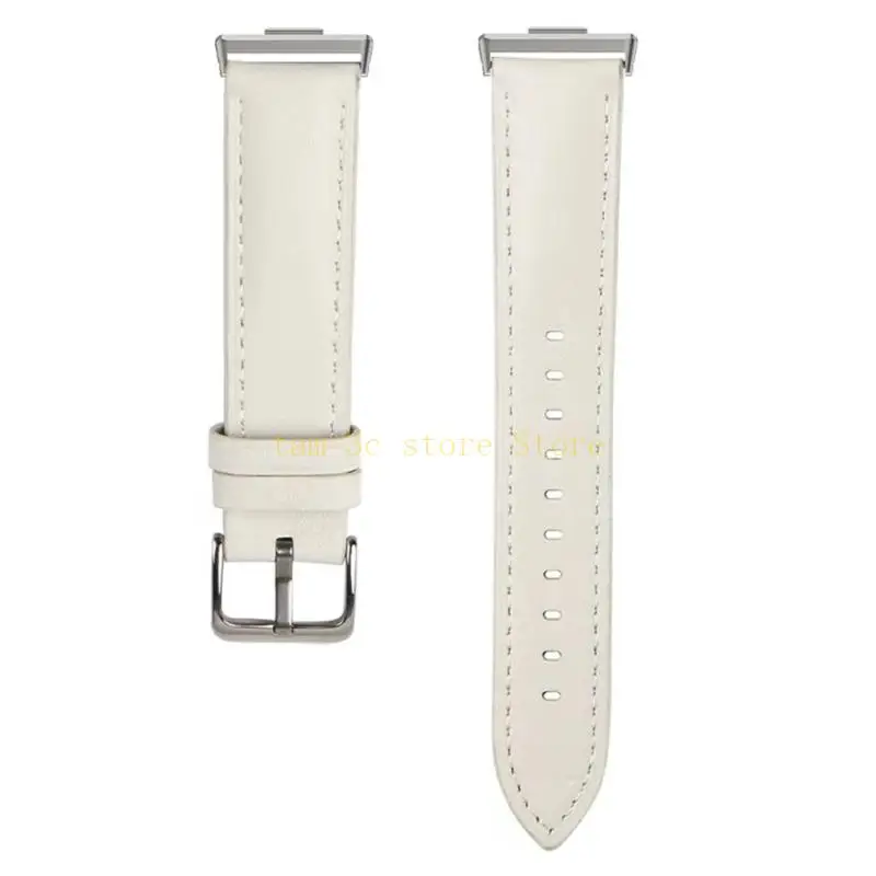 สายนาฬิกาหนังแฟชั่น 20 มม. สายนาฬิกาที่ปลอดภัยและมีสไตล์ สายหนังนุ่มสบายสำหรับนาฬิกา fit3 D0UA