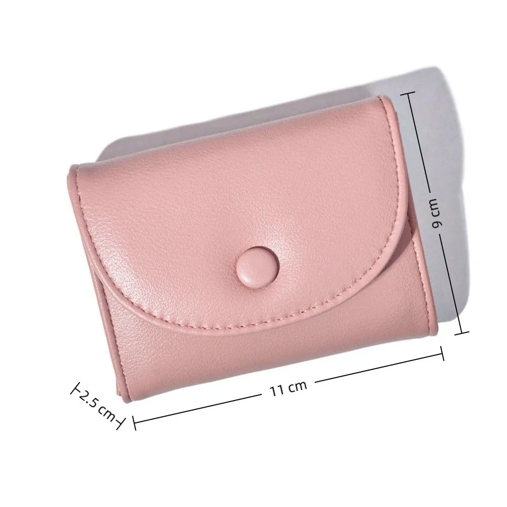 New Ultra-thin Short Wallet Small Multi Color Coin Purse Storage Bag Women's