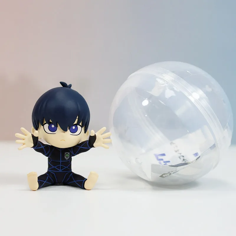 Echte SO-TA Blue Lock Anime Football Mini Figure Blind Box Capsule Toy Desktop Ornament Klaar om te verzenden Trendy cadeau voor jongens