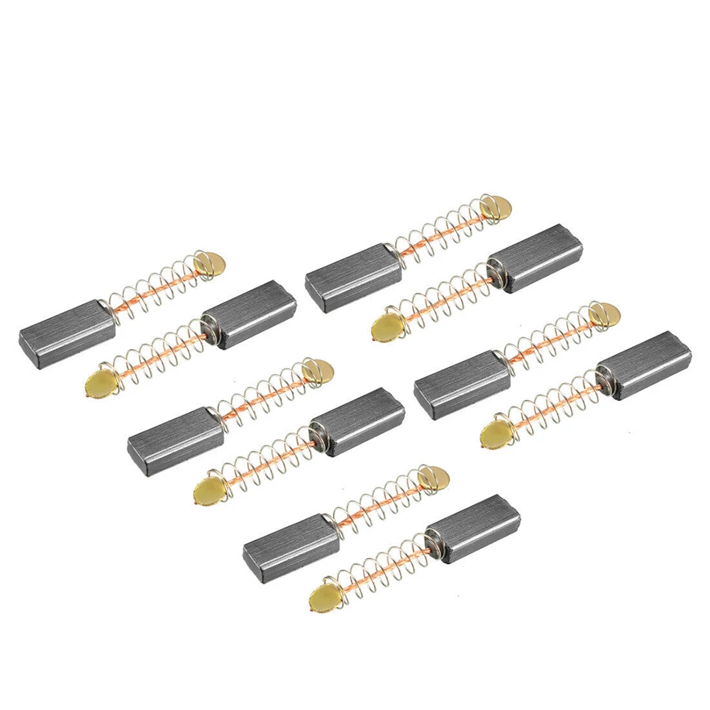 10pcs Carbon Brushes Electric Motors Carbon Brushes Replacement For Angle Grinders Electric Hammer Drills Power Tool Access
