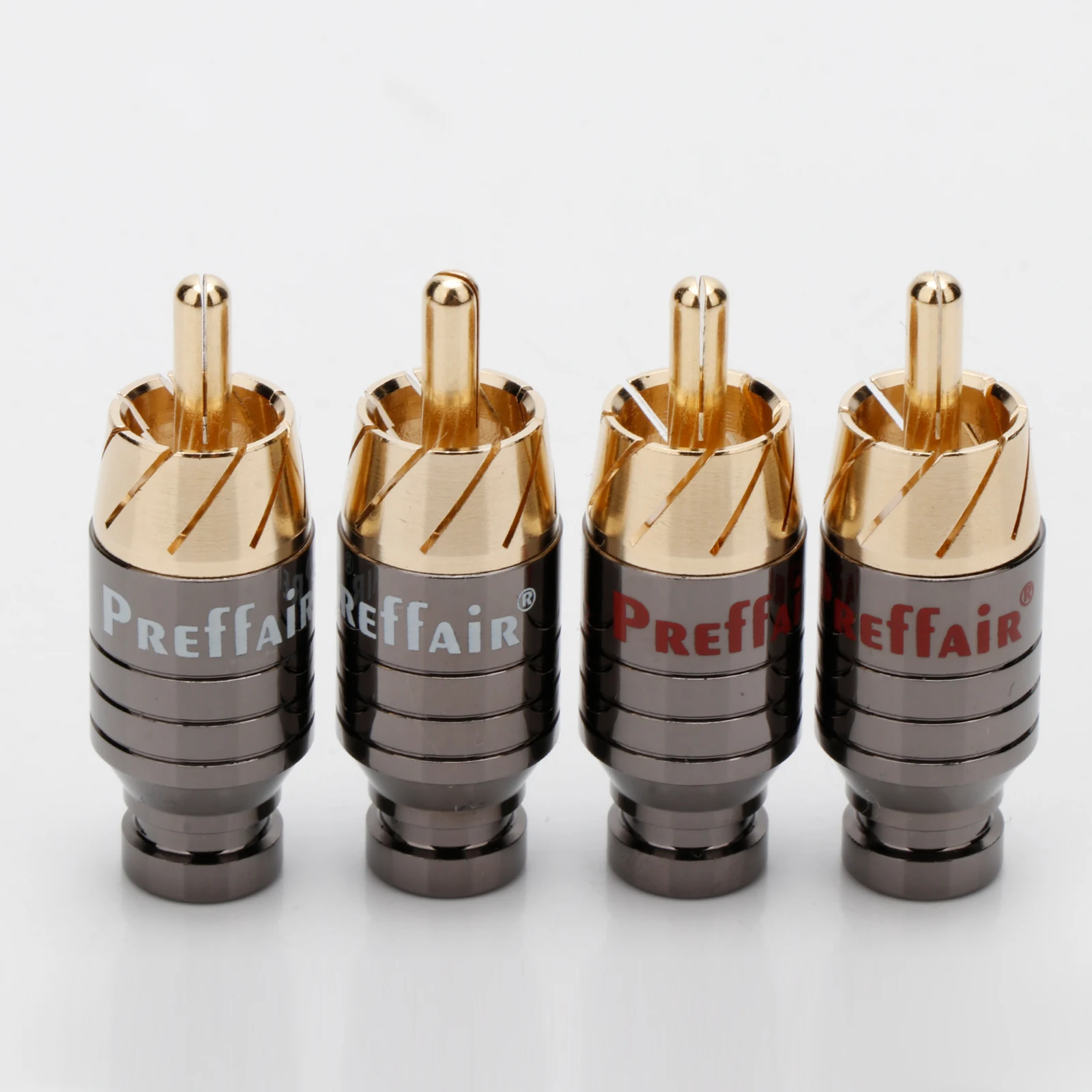 

4PCS R1712 HiFi RCA Plug Gold Plated RCA Plug Connector Audio Phono RCA Male Plug