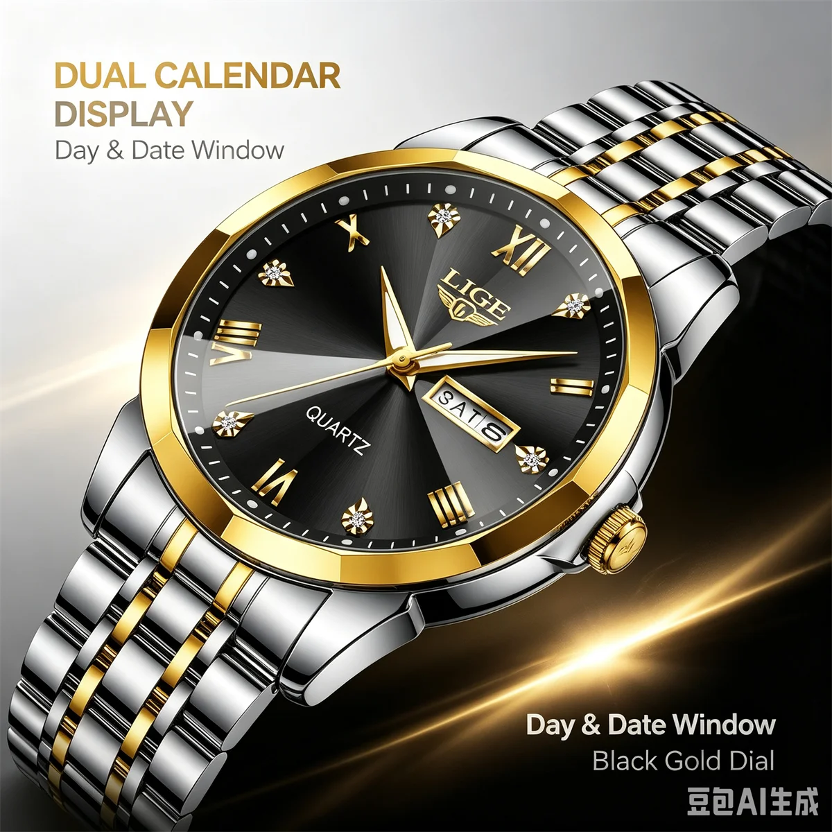 LEGE Men Watch Luxury Original Diving Series Men Quartz Watch Waterproof Luminous Calendar Sports Watch reloj hombre