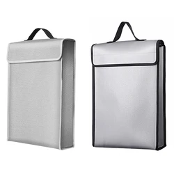 Portable Fireproof Document Bag Holder Pouch Home Office Safe Bag Fire & Water Resistant File Folder Safe Storage 380* 305* 70mm