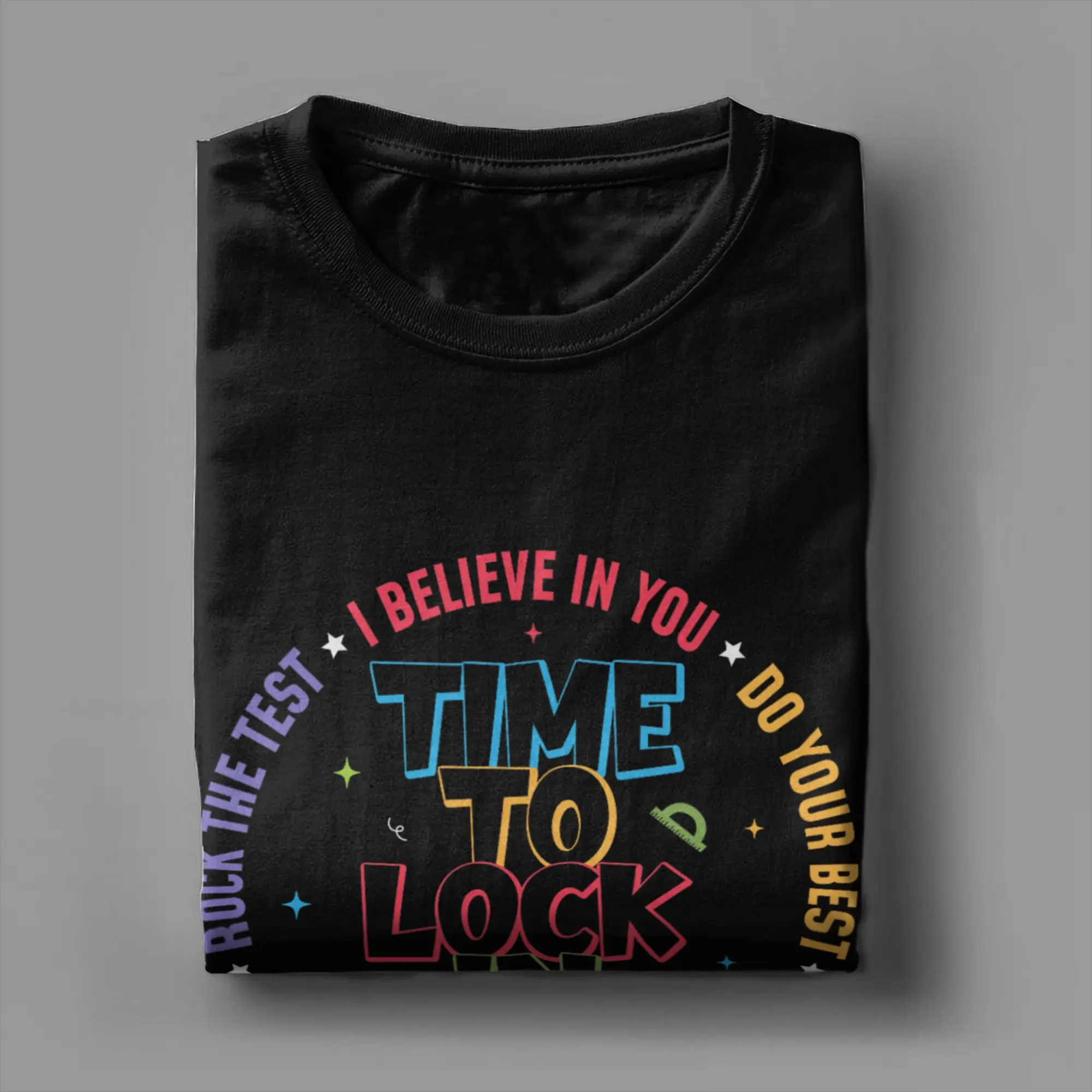 Casual T Shirt Summer You Got This Test Day State Testing Time to Lock in Hippie T-Shirts  Cotton Tee Shirt Sleeve Tops,