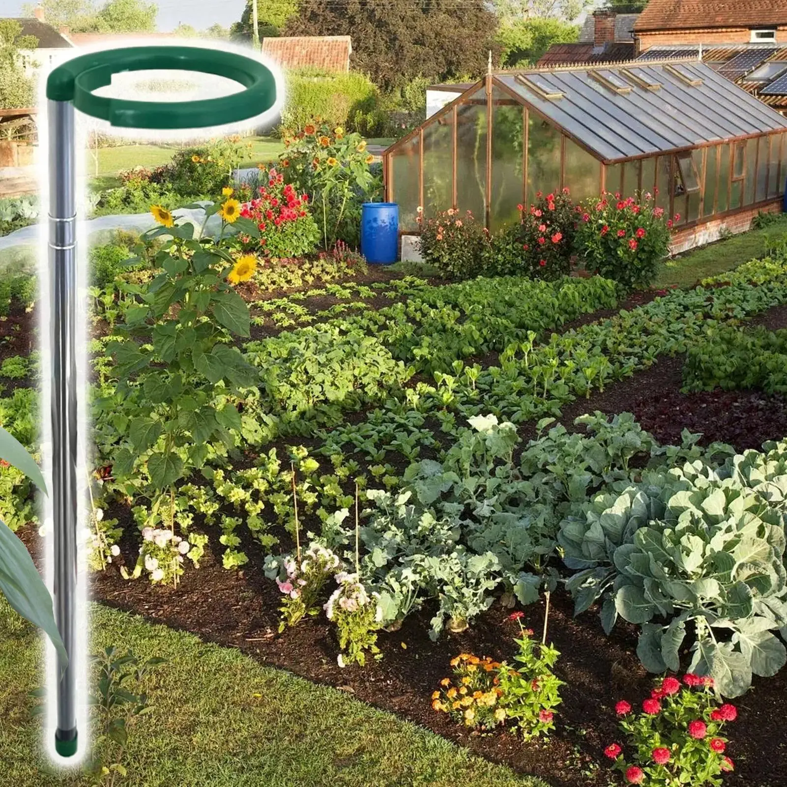 

Plant Support Sticks Adjustable Length Plant Support Stakes 10 Pieces Flowers Climbing Stem Holder Pole With Clip For Gardening